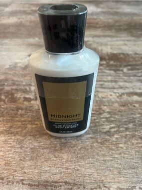 Midnight Body Lotion by Bath & Body Works - White & Black with Gold Label